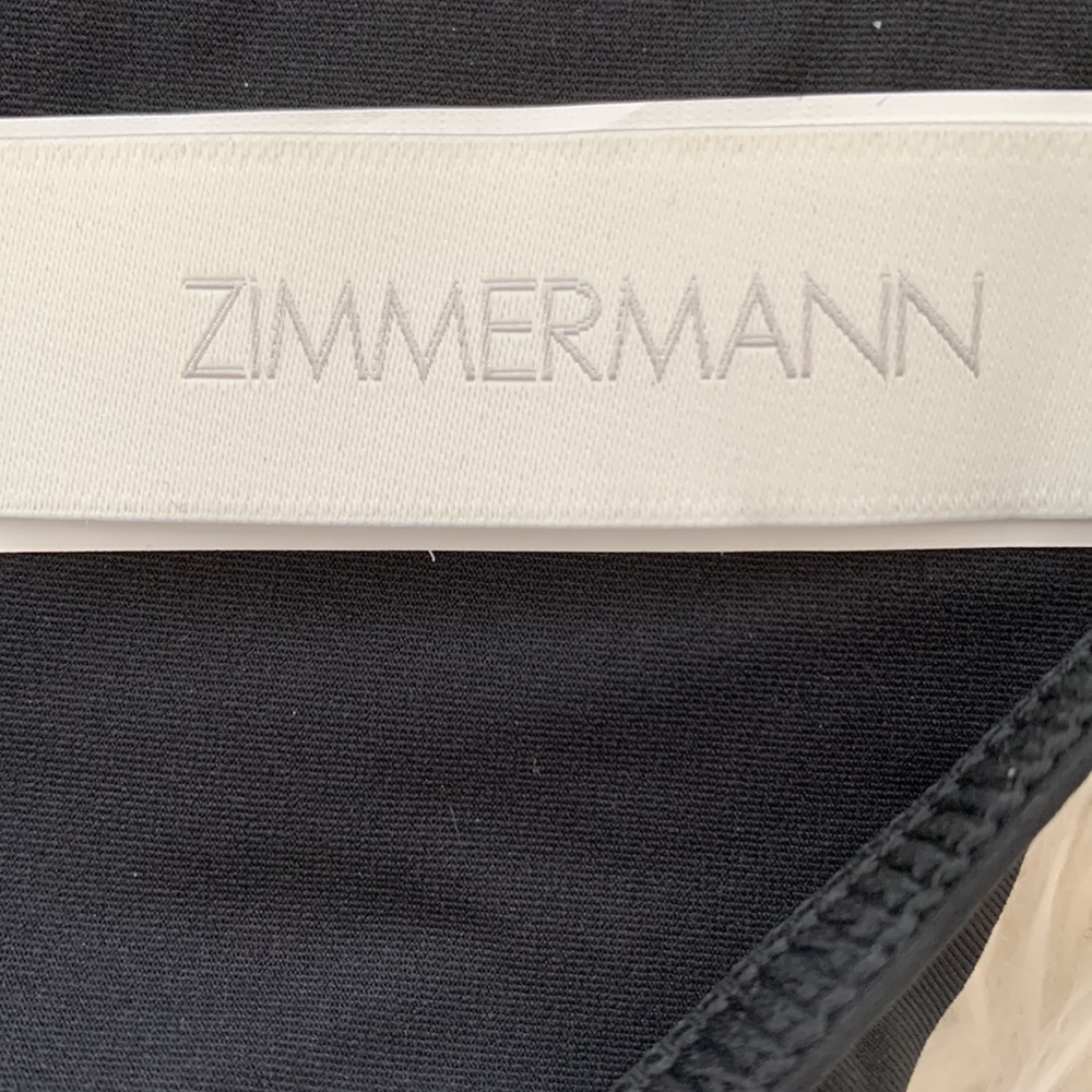 zimmermann honour circular frill black bikini top and bottom - Picture 4 of 8